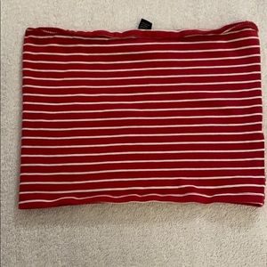 Red and white striped crop top!